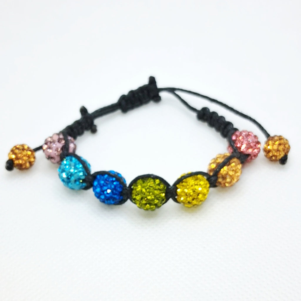 Adjustable Multi-Color Crystal Bracelet