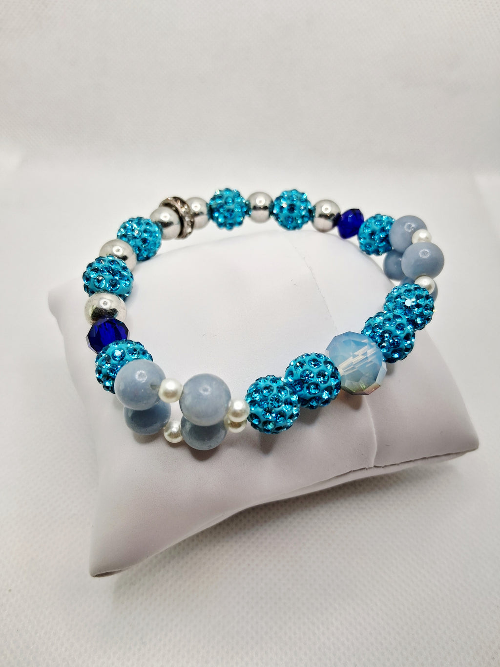 Baby Blue Crystal Angelite Bracelet