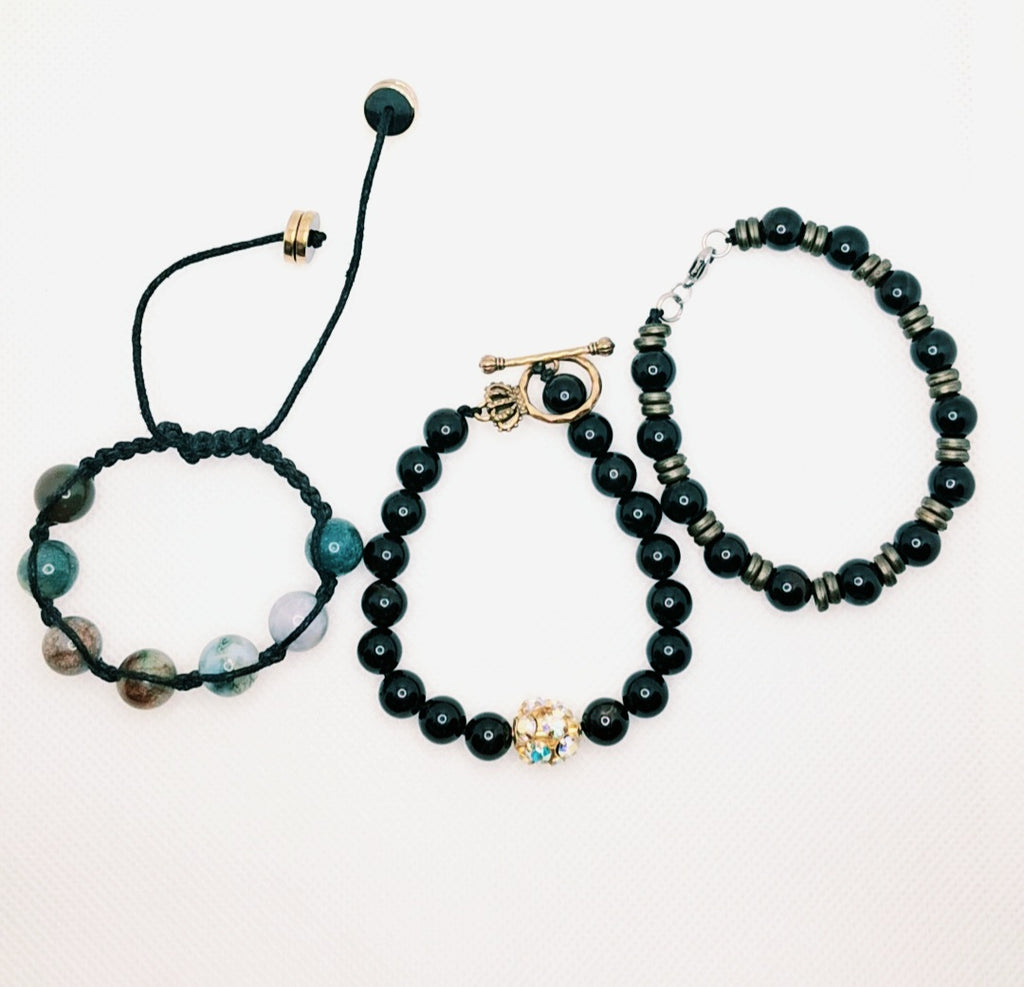 Agate Bracelet Stack